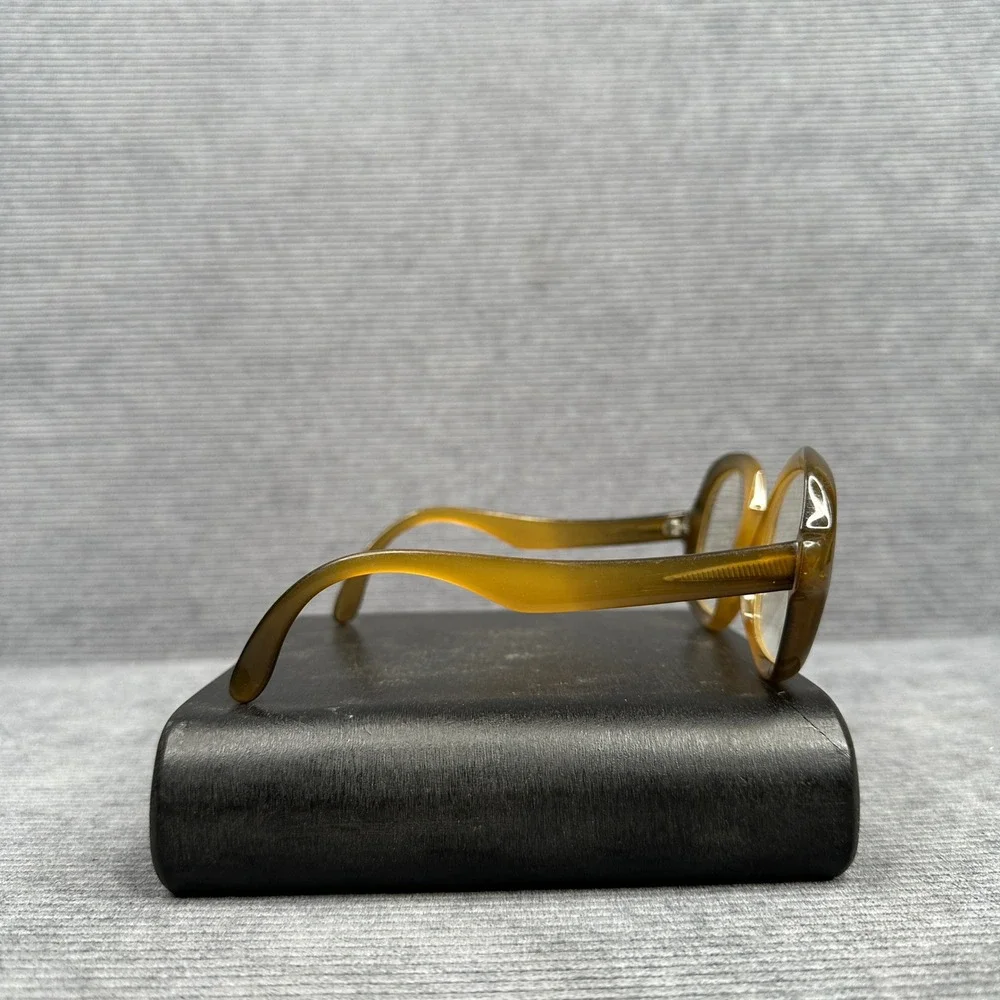 Vintage Y2K Austria Oversized Amber Green Gradient Eyeglasses 404 Retro Frames
